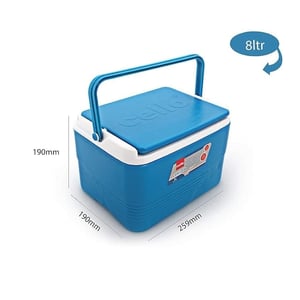 Cello Plastic Chiller - 8 Litres, Insulated Body, Ideal for Cold Water, Juices & Summer Beverages at Home or Office image 3