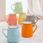 JCPL Fine Ceramic Flask Coffee Mug/ Tea Cups 220ml Set of 6
