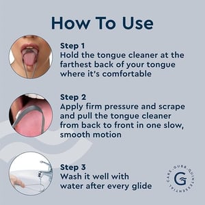 GUBB Metal Tongue Cleaner For Kids & Adults (with Loop) image 7