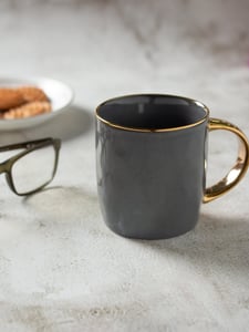 Sapphire Emerald Coffee & Milk Mug, 330 ml, 1 Piece, Elegant with Premium Design – Gray