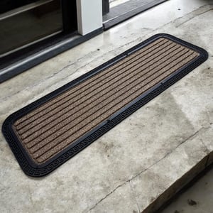 Anti-skid Polypropylene Step Mat | 20x75 cms - Brown