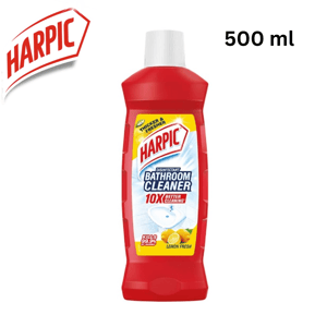 Harpic Disinfectant Bathroom Cleaner 500 ml | Kills 99.9% Germs, Removes Tough Stains, Fresh Fragrance image 2