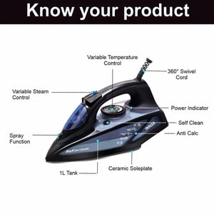 Inalsa Onyx Steam Iron, 2200 watts, 2 years Warranty image 10