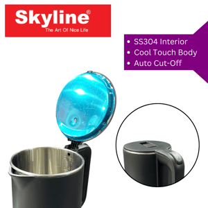 Skyline Electric Kettle VTL -5038, 1.8 Litres, 1 year Warranty image 2