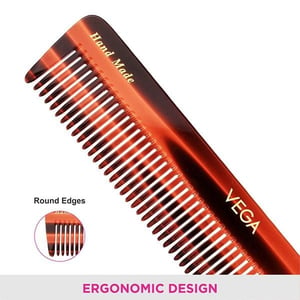 Vega Dressing Comb (HMC-04) | Handcrafted Cellulose Acetate, Anti-Static, Smooth Rounded Teeth Reduce Hair Fall image 4