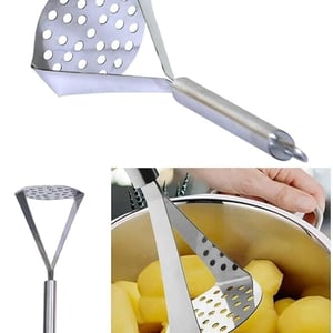 Stainless Steel Masher for Potatoes, Pav Bhaji (Pipe Handle) image 2