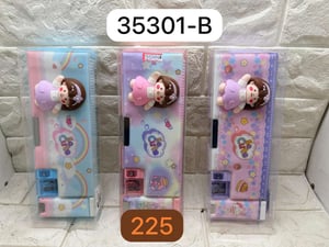 So Cute pencil box with doll topper