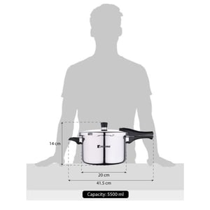 Bergner Argent Tri-Ply Pressure Cooker (5.5 Litres) image 6