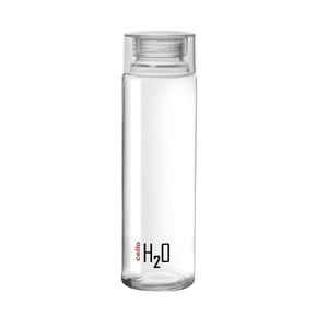 Cello H2O Glass Water Bottle - Plastic Cap, Thickened Glass Bottle image 4