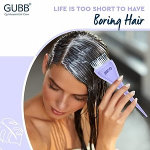 GUBB Hair Colouring Brush for Men & Women | Salon-Grade Fine-Tipped Precision, Dual-Purpose Even Application image 5