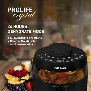 Havells Air Fryer Prolife Crystal 4.5 Litres | See through window with digital menu | 2 year Warranty image 4