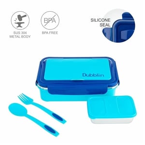 Dubblin Buffet Lunch Box, Stylish & Compact with separate Spoon & Fork Compartment, Well suited for school use image 15
