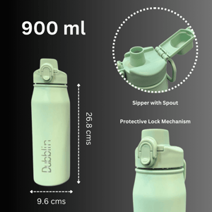 Dubblin Easy 900 Vacuum Bottle 900 ml | 18/8 Stainless Steel, Keeps Drinks Hot & Cold for Hours image 6