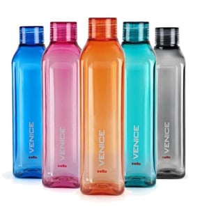 Cello Venice Plastic Water Bottle - 1000 ml, BPA Free Plastic, Unbreakable Body image 2