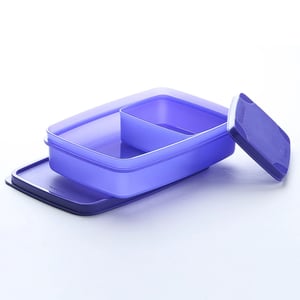 Signoraware Compact Lunch Box (Small)l, BPA Free, Microwave & Dishwasher Safe, Ideal for School, Office & Travel Purposes - Purple