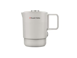 Russell Hobbs TravelMate 0.8L 600W Multi-Cook Kettle | Compact Portable Design with Foldable Handles, 2 Heat Levels | Cool-Touch Handle, Dry Boil Protection & Illuminating Power Indicator | RMC800