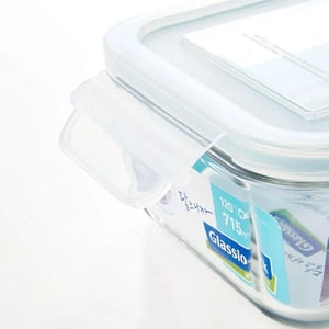 GLASSLOCK CLASSIC AIRTIGHT TEMPERED FOOD CONTAINER - 715 ML, Leak Proof, BPA Free, Microwave & Freezer Safe & Airtight image 5