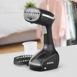 Borosil Handheld Garment Steamer Gs01,Horizontal & Vertical Use,1000 Watts | 2 Years Warranty image 2