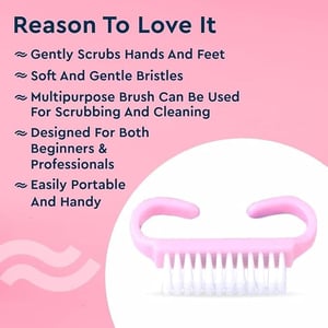 GUBB Nail Brush | Multi-use Manicure and Pedicure Brush | Fingernail Cleanser | Toe Nail Cleanser for Men and Women (Assorted Colour) image 3