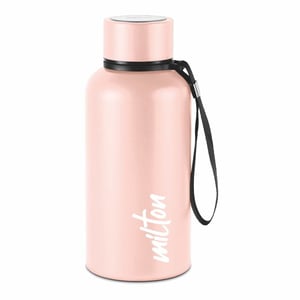 Milton Aura Thermosteel Water Bottle, 12 Hours Hot & Cold - 500 ml, Pink