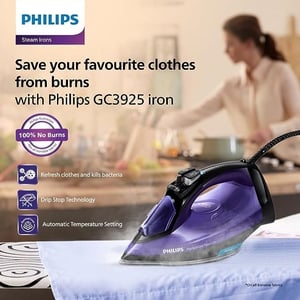 Philips Perfect Care Steam Iron with No Burns Guarantee - GC3925/34, 2 years warranty image 3