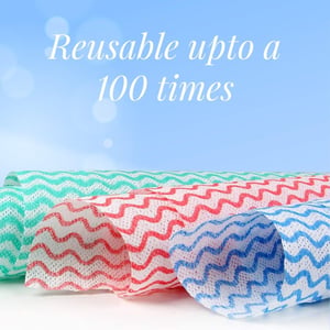 Origami Re-usable Non-Woven Kitchen Towel, Washable Absorbent Sheets image 2