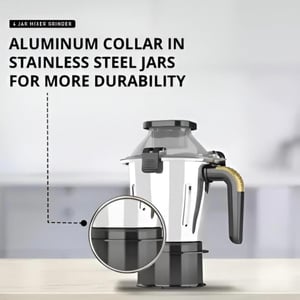 Havells Hexo Mixer Grinder, 1100 Watts, 2 years Warranty image 2