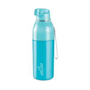 Milton Steel Convoy Insulated Bottle, Inner Steel, Keeps Hot & Cold upto 5 Hours - cyan, 520ml