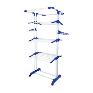 Cipla Plast Jumbo King Foldable Cloth Drying Stand, Heavy-Duty Design with Anti-Corrosion Coating,  Ideal for Balconies & Compact Spaces