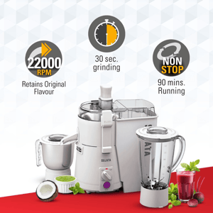 Sujata Powermatic Juicer Mixer Grinder, 900 watts, 2 years Warranty image 4