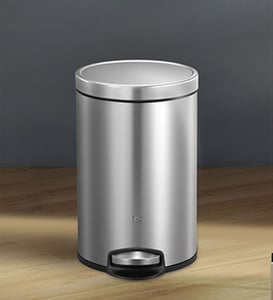 Obsessions Artistic Dustbin, Soft Close Lid, Fingerprint-Proof Finish, Sleek & Hygienic Design for Modern Homes & Offices