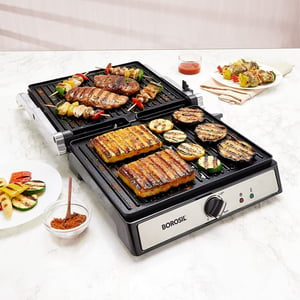 Borosil Super Jumbo 180 Grill Sandwich Maker with BBQ, 2000 Watts, 2 Years Warranty image 2