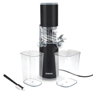Borosil Easy Juice Cold Press Slow Juicer, 130 watts, 1 Year Warranty, Portable Slow Juicer, Ideal for nutrient rich juice image 2