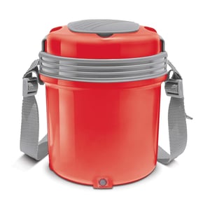Milton Electron Electric Lunch Box, 1 year warranty - Red - 3 pcs Set image 2