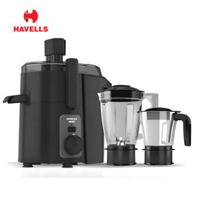 Havells Hexo Plus 950 Watts Juicer Mixer Grinder (JMG), Heavy Duty JMG with 100 Mins of Continuous Run Time, 5+2 Years Warranty