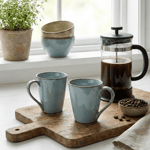 Tatva Porcelain 2 Pcs Mug Set, 300 ml Mugs suitable for Coffee and Teas