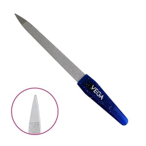 Vega Nail File, Small (NF5-BL) | Nickel-Plated Gentle Smoothing, Ergonomic Design for Salon & Home image 2