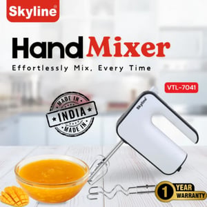 Skyline VTL-7041 Hand Mixer 400 watts with Dough Kneader, 5-Speed with Turbo Function, 1 year warranty image 2