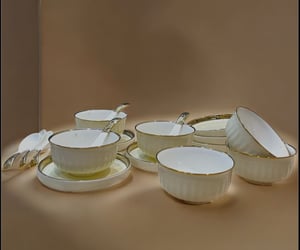 Royal Windsor 18 pcs Soup Set, 6 Bowls + 6 Plates + 6 Soup Spoons, For Exclusive Gifting and Hosting