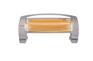 Russell Hobbs RCH1200H 1200W HeatLine Carbon Heater | Triple Carbon Tubes, Fast Even Warmth, 3 Heat Settings, Tip-Over Protection | Compact Horizontal Design | 2 Yr Warranty