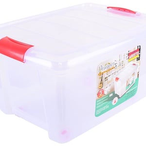 Aristo Plastic Multipurpose Rectangular Storage and Toy Box with Lid - 70 Litres