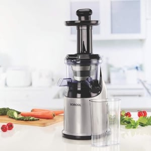 Borosil Health Pro Cold Press Slow Juicer – 200W, High Nutrition Retention with Masticating Technology, Easy to Clean, 2-Year Warranty