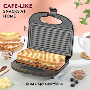 Borosil Klassy Grill Sandwich Maker, 800 Watts, Non-Stick Plates, 2 Years Warranty image 2