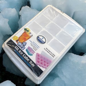 Joyo Ice Tray XXL, For Extra Large Ice Cubes, Stackable with Lid
