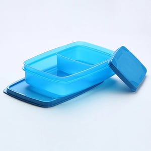 Signoraware Compact Lunch Box (Small)l, BPA Free, Microwave & Dishwasher Safe, Ideal for School, Office & Travel Purposes - Blue