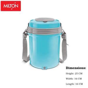 Milton Electron Electric Lunch Box, 1 year warranty - Blue - 4 pcs Set image 3