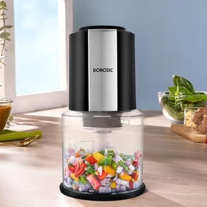 Borosil Chef Delite 300 Watts Electric Chopper, 2 Years Warranty, Ideal for chopping fruits & vegetables image 2
