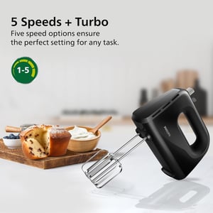 Philips Daily Hand Mixer 300W 5 Speed - HR3705/10, 2 years warranty image 3