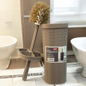 Elegance Toilet Brush, Fully Covered Body - Light Brown