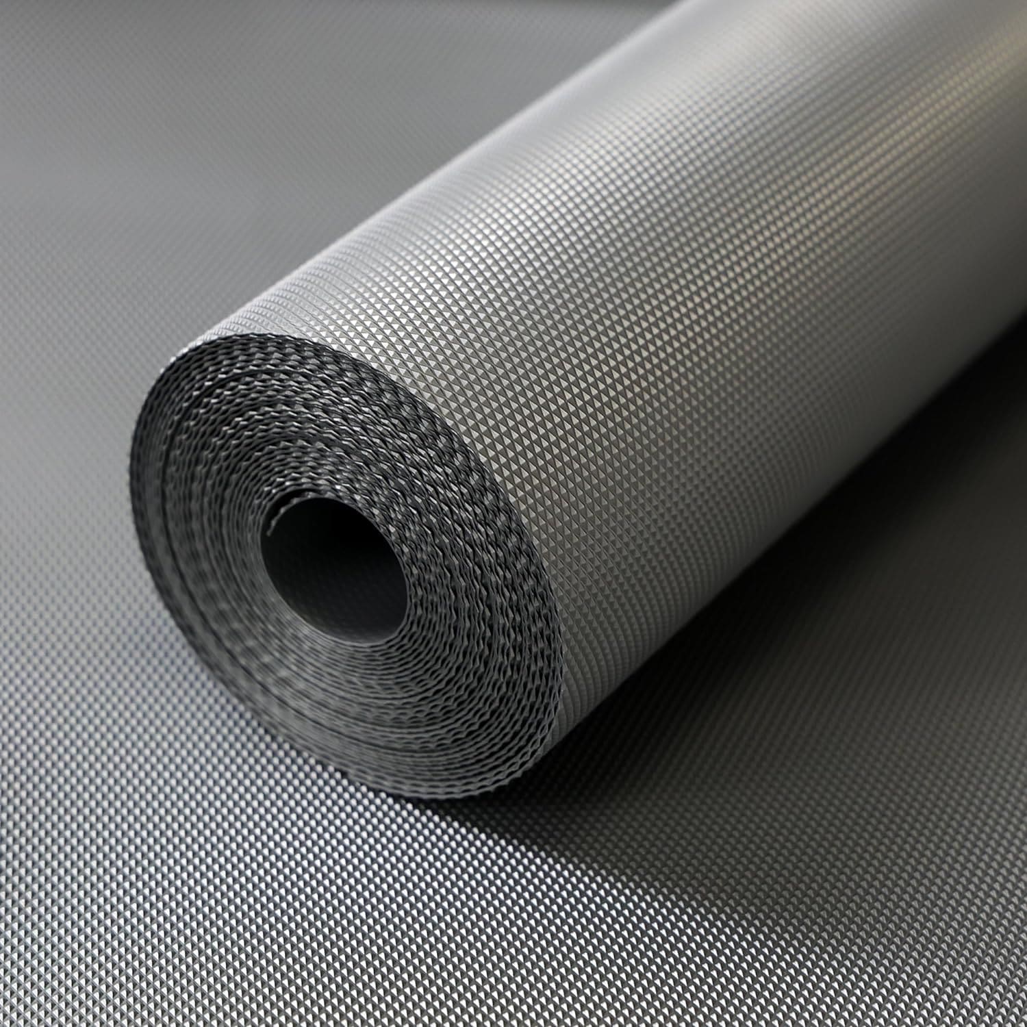 Metallic EVA Anti-Slip Mat | Food Grade & Washable | Diamond Texture Shelf Liner – 45cm x 500cm | Ideal for Fridge, Drawers, Table & Kitchen Use